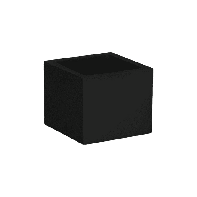 Antwerp corner fiberglass planter in Matte Black