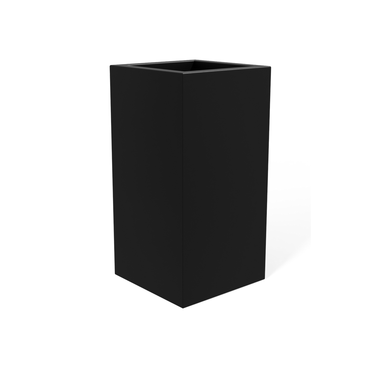 Hollywood Corner Planter, Matte Black finish