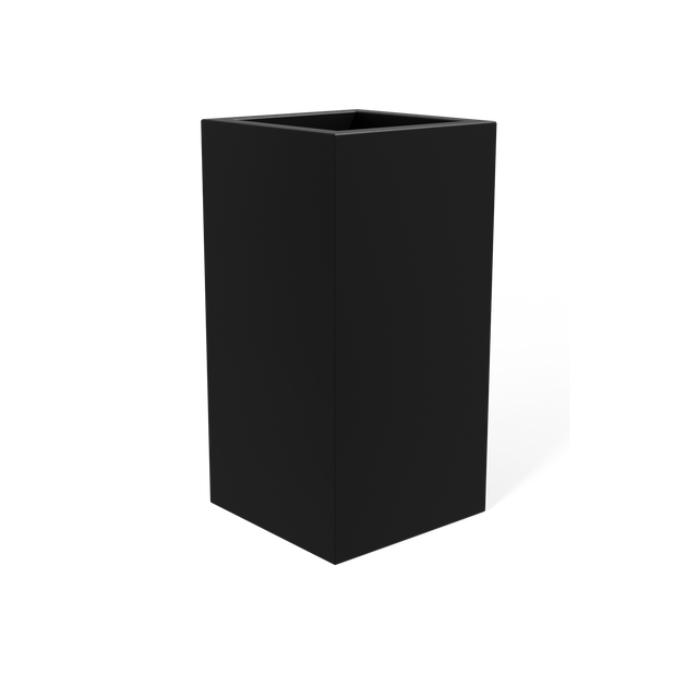 Hollywood Corner Planter in Matte Black