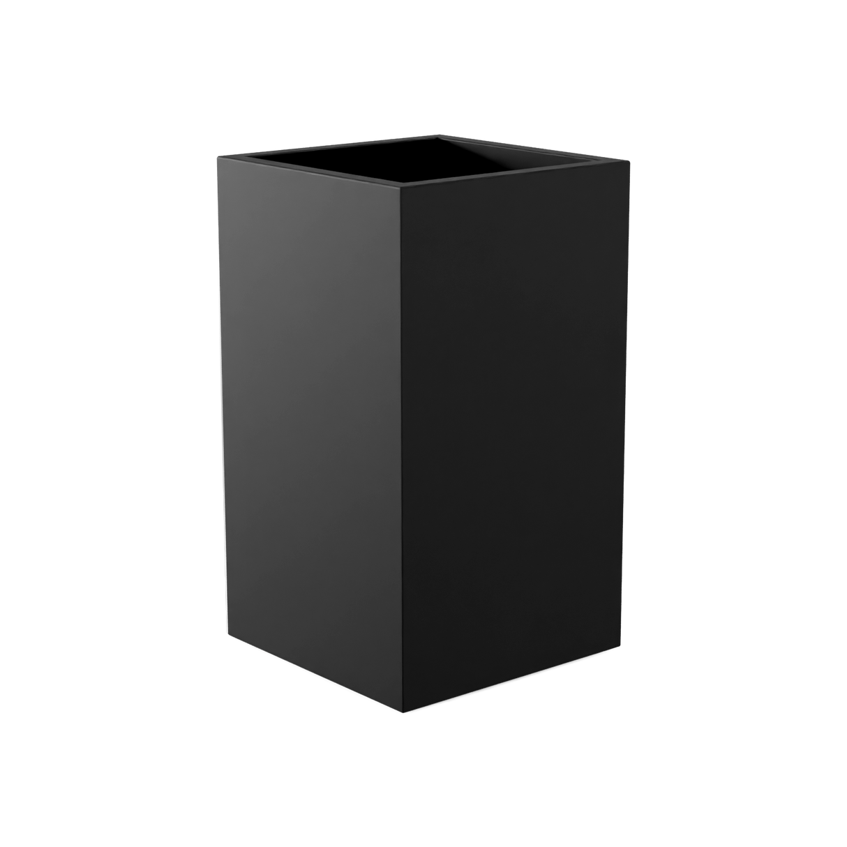 Darwin Corner Planter, Matte Black finish
