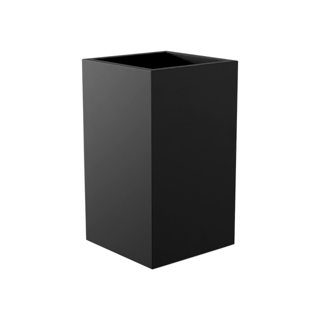 Darwin Corner Planter in Matte Black