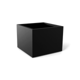 Torino corner fiberglass planter in Matte Black