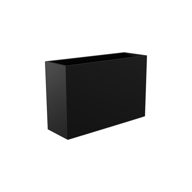 Potsdam Rectangular Planter in Matte Black