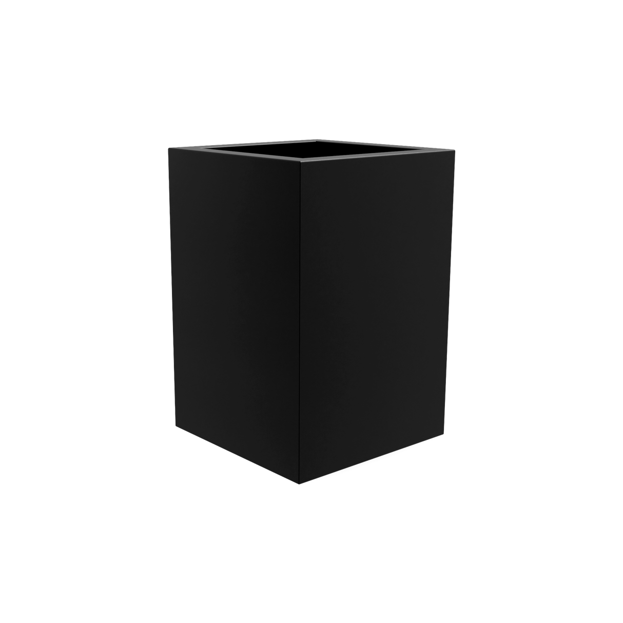 Miami Corner Planter, Matte Black finish