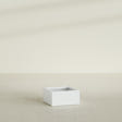 Antwerp corner fiberglass planter in Matte Bright White
