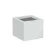 Antwerp corner fiberglass planter in Matte Bright White