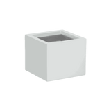 Antwerp corner fiberglass planter in Matte Bright White