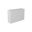 Delray Rectangular Planter, Matte Bright White finish