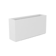 Hollywood Narrow Rectangular Planter, Matte Bright White finish