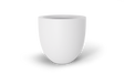 Alzira Bowl Planter, Matte Bright White finish