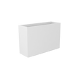 Potsdam Rectangular Planter, Matte Bright White finish