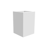 Miami Corner Planter, Matte Bright White finish