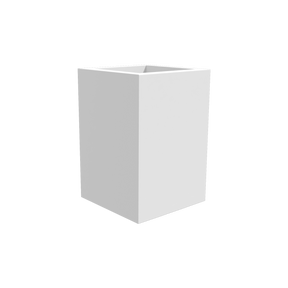 Miami Corner Planter, Matte Bright White finish