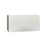 Camoux narrow rectangular fiberglass planter in Matte Bright White