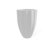 Alicante Fluted Planter, Matte Bright White finish