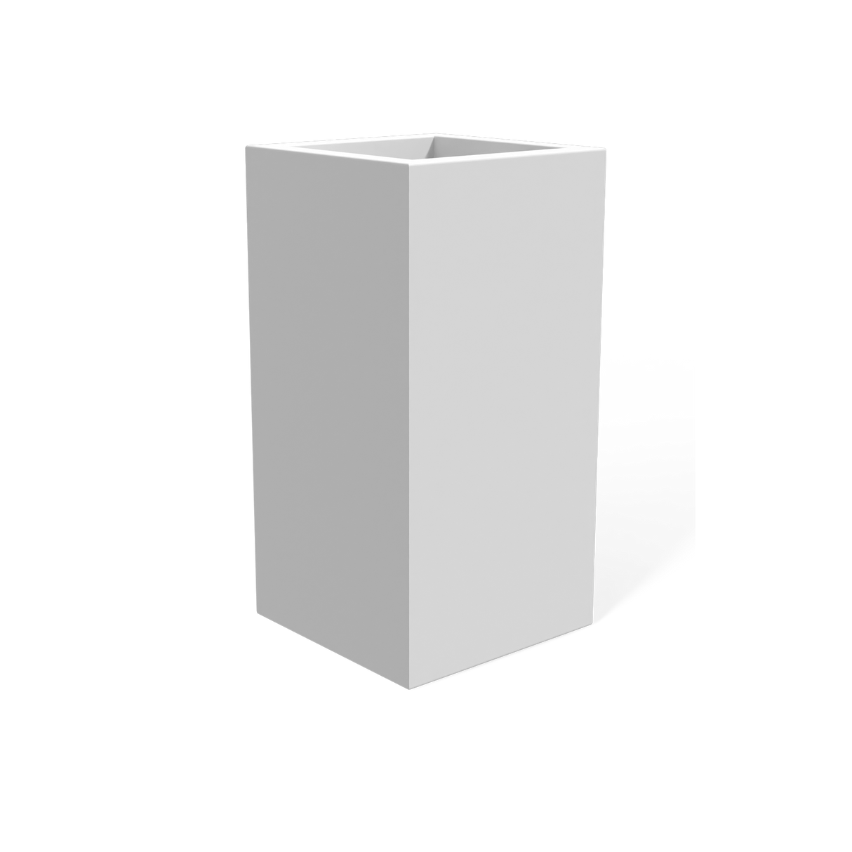 Hollywood Corner Planter, Matte Bright White finish