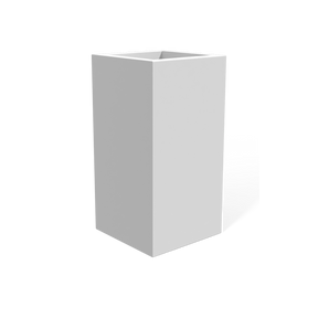 Hollywood Corner Planter, Matte Bright White finish