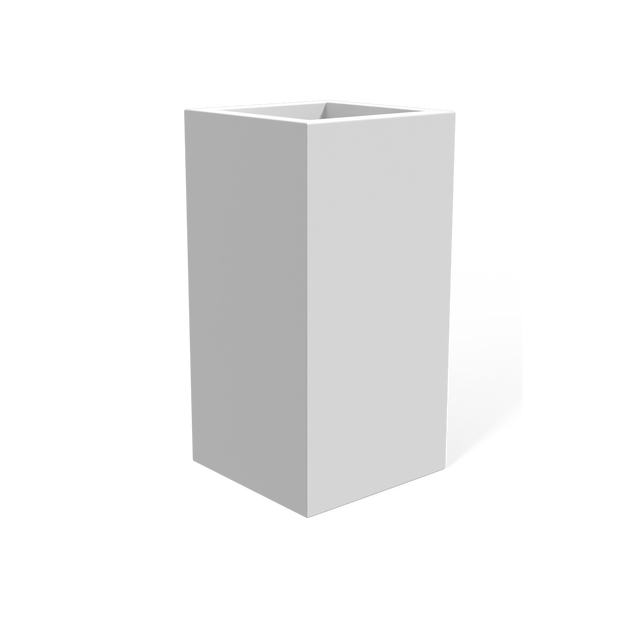Hollywood Corner Planter in Matte Bright White