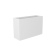 Perth Rectangular Planter, Matte Bright White finish