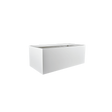 Torino Wide Rectangular Planter, Matte Bright White finish