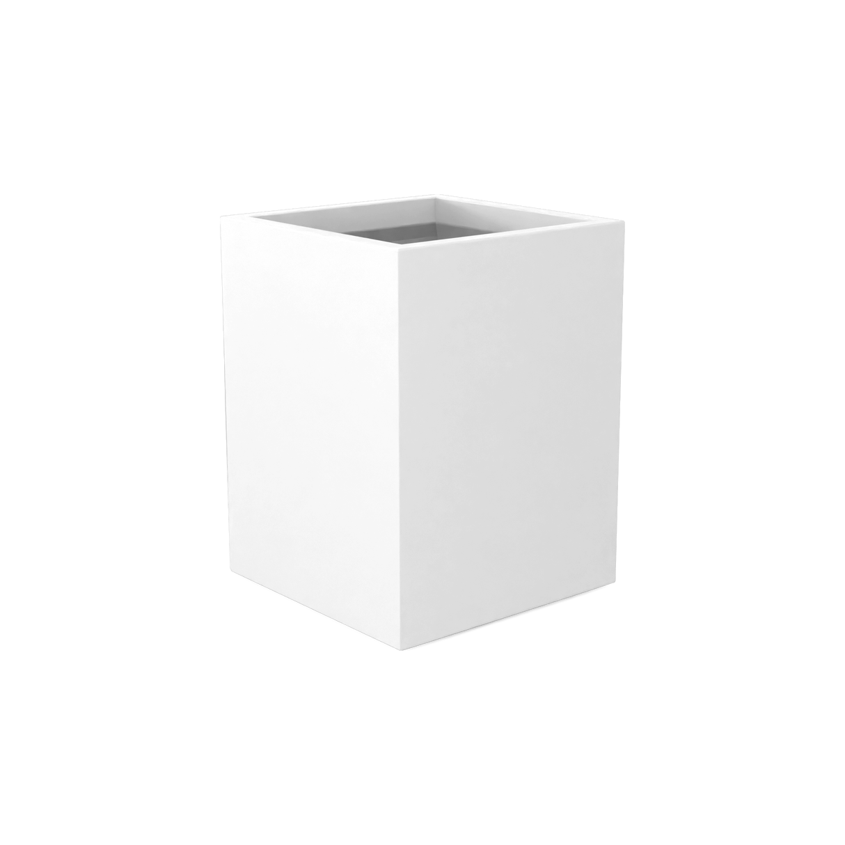 Brisbane Rectangular Planter, Matte Bright White finish