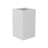 Darwin Corner Planter, Matte Bright White finish