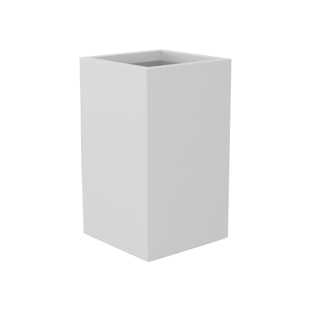 Darwin Corner Planter in Matte Bright White