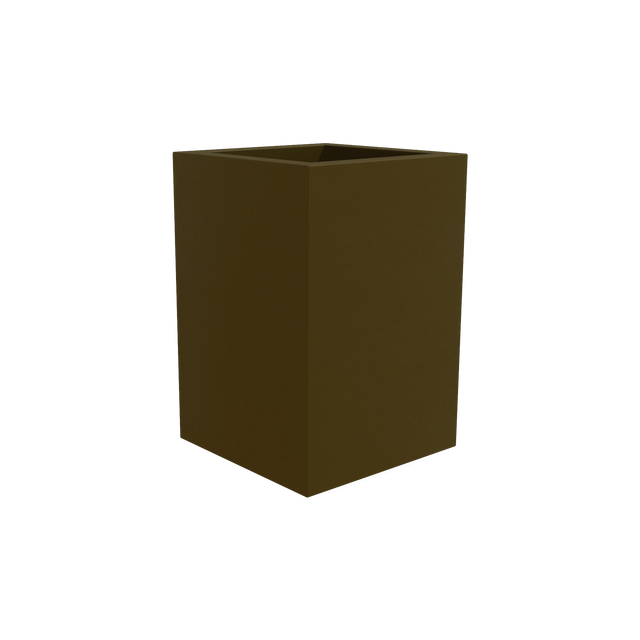 Miami Corner Planter in Matte Bronze