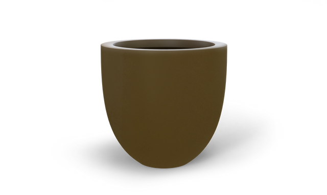 Alzira Bowl Planter in Matte Bronze