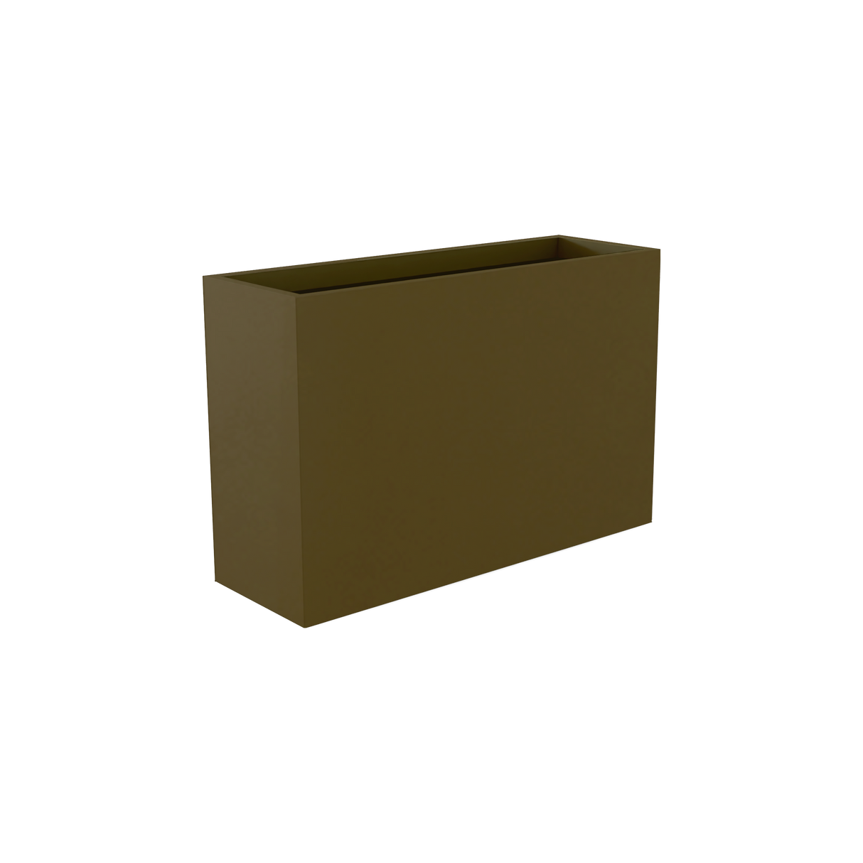 Perth Rectangular Planter, Matte Bronze finish