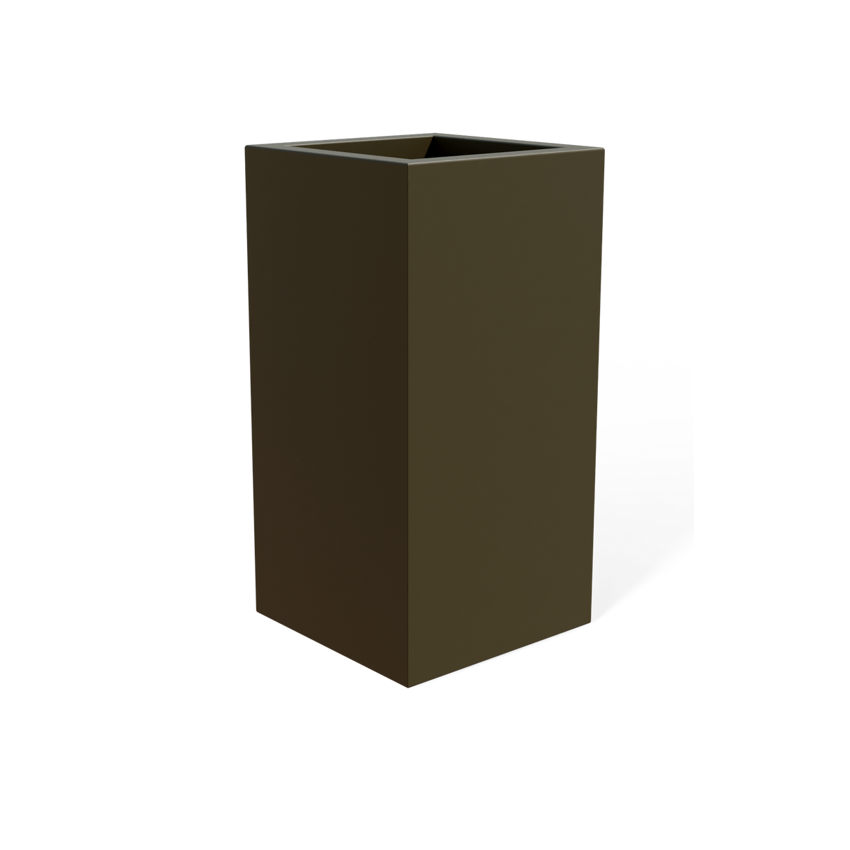 Hollywood Corner Planter, Matte Bronze finish