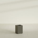 Tolga corner fiberglass planter in Matte Bronze