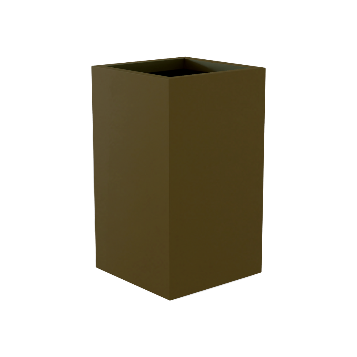 Darwin Corner Planter, Matte Bronze finish