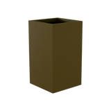 Darwin Corner Planter, Matte Bronze finish