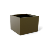 Torino corner fiberglass planter in Matte Bronze