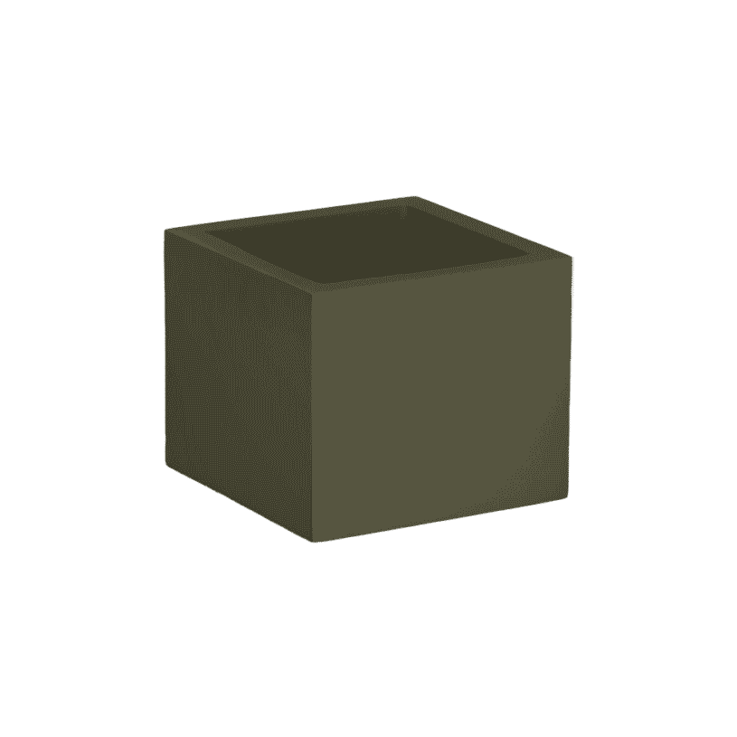 Antwerp corner fiberglass planter in Matte Bronze