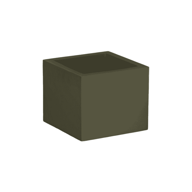 Antwerp corner fiberglass planter in Matte Bronze