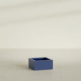 Antwerp corner fiberglass planter in Matte Cobalt Blue
