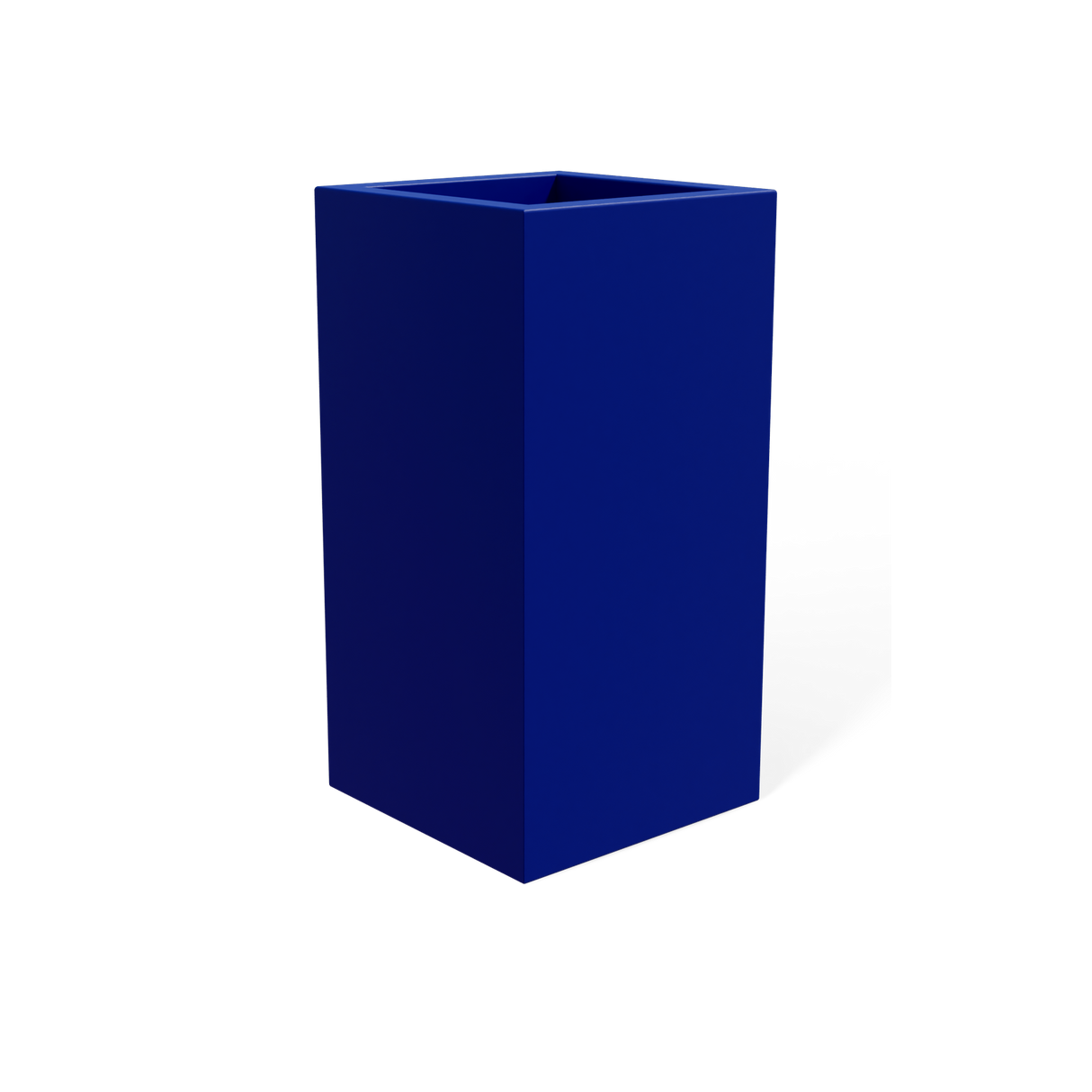 Hollywood Corner Planter, Matte Cobalt Blue finish