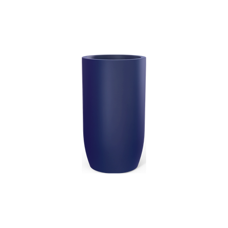 Lisbon Tall Round Planter, Matte Cobalt Blue finish