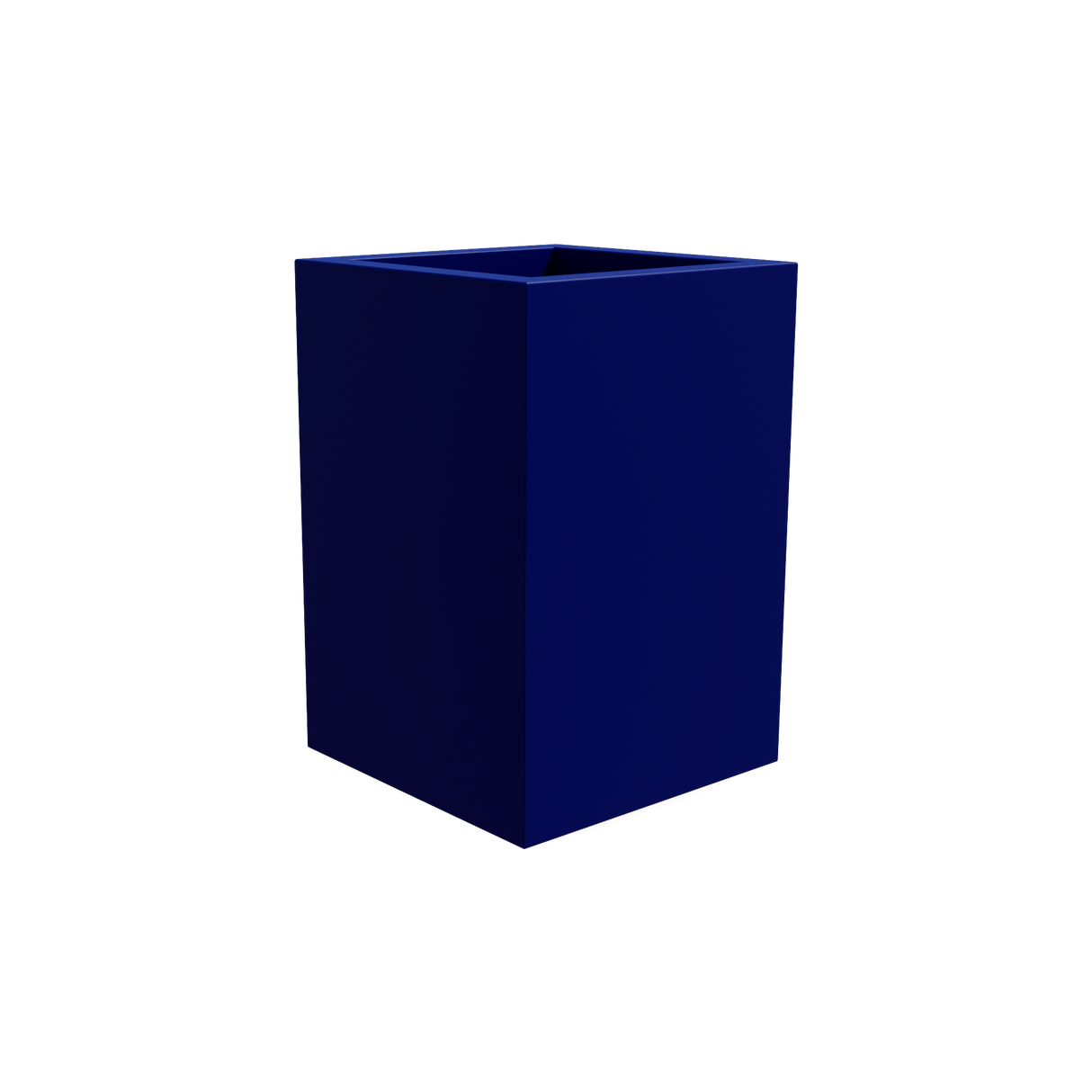 Miami Corner Planter, Matte Cobalt Blue finish