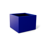 Torino corner fiberglass planter in Matte Cobalt Blue