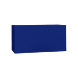 Camoux narrow rectangular fiberglass planter in Matte Cobalt Blue