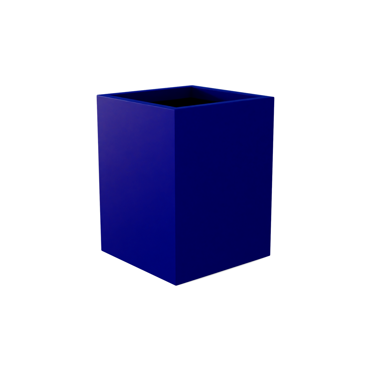 Brisbane Rectangular Planter, Matte Cobalt Blue finish