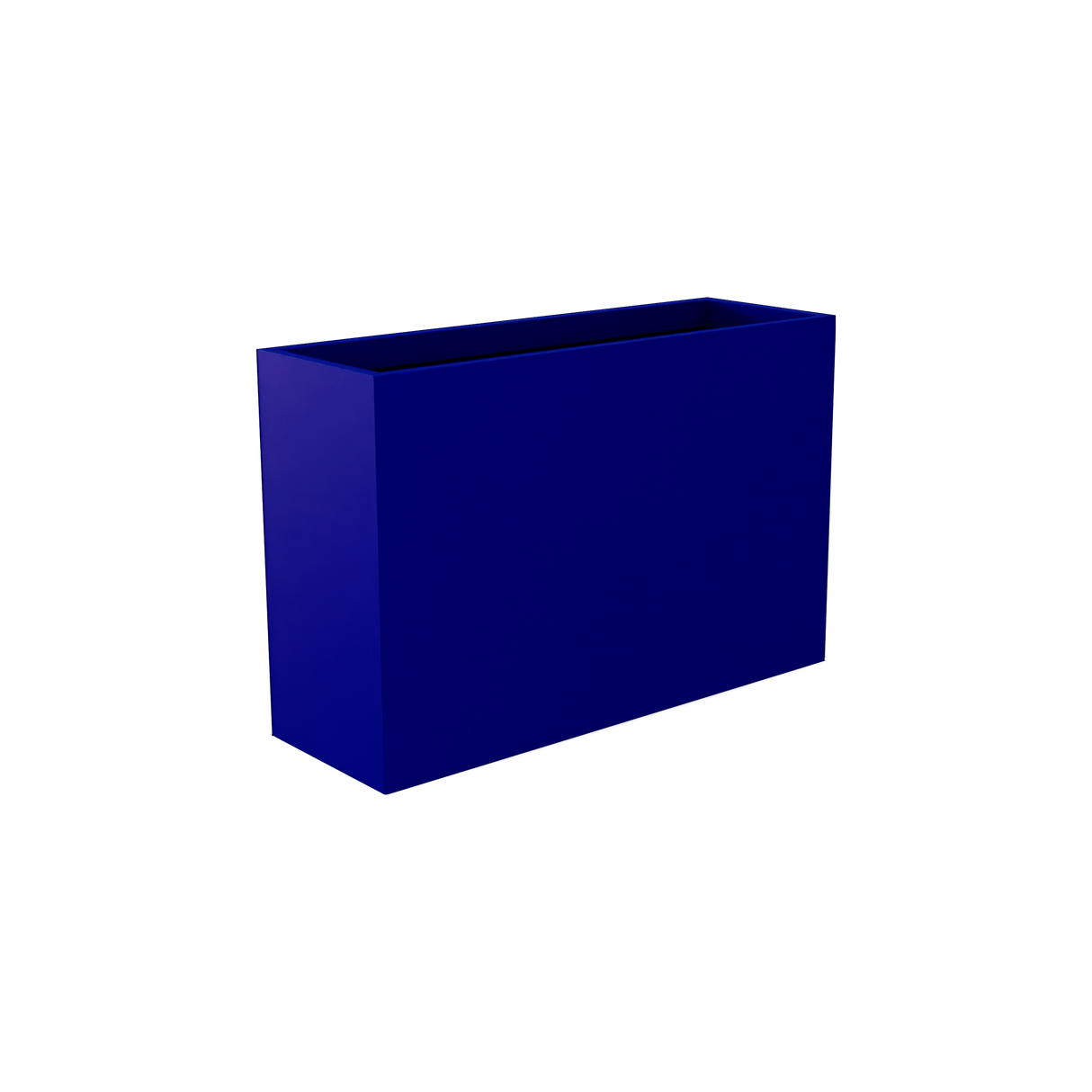 Perth Rectangular Planter, Matte Cobalt Blue finish