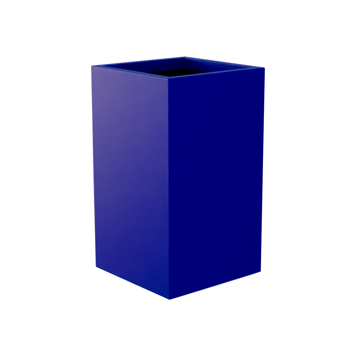 Darwin Corner Planter, Matte Cobalt Blue finish