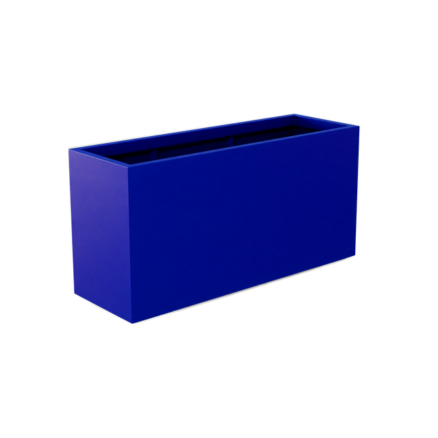 Tolga Rectangular Planter in Matte Cobalt Blue