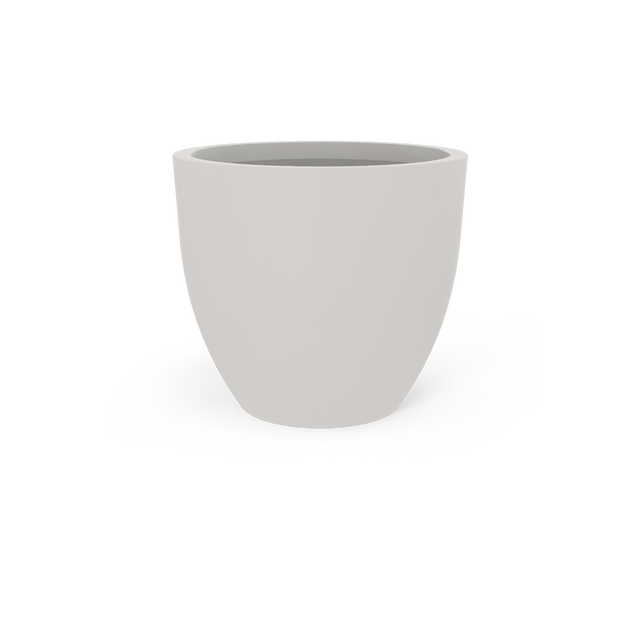 Wannsee Round Planter in Matte Cement Grey