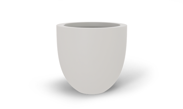 Alzira Bowl Planter in Matte Cement Grey