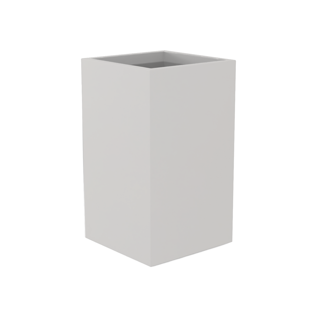 Darwin Corner Planter, Matte Cement Grey finish